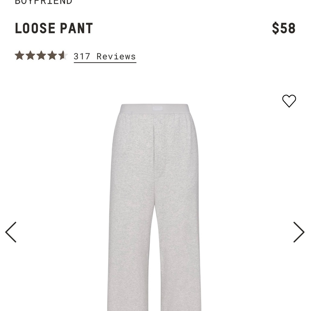 Skims Boyfriend loose pants